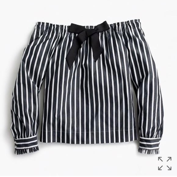 J. Crew Tops - J Crew off the shoulder top!!